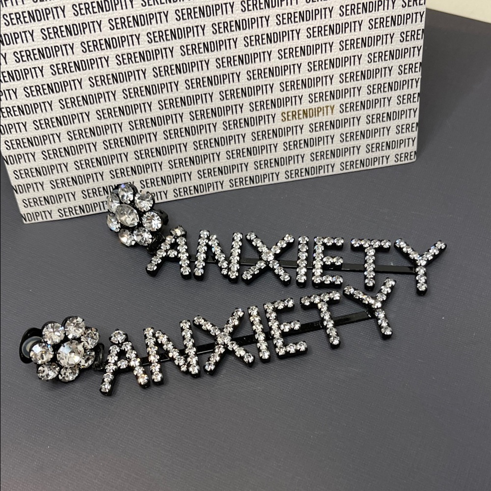 Ashley Williams London Black and Silver Anxiety Earrings